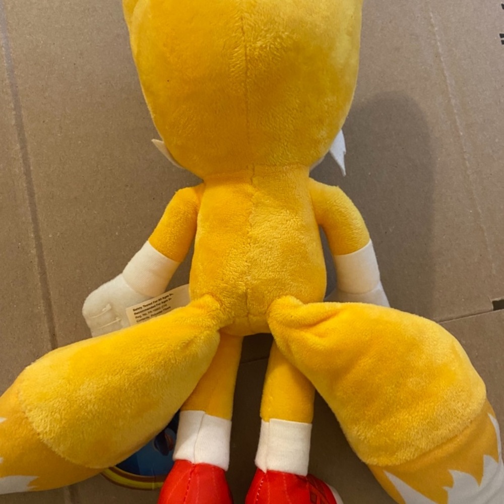Tails from Sonic 2.   Yellow and White Stuffed Animal Plush Toy - Picture 2 of 5